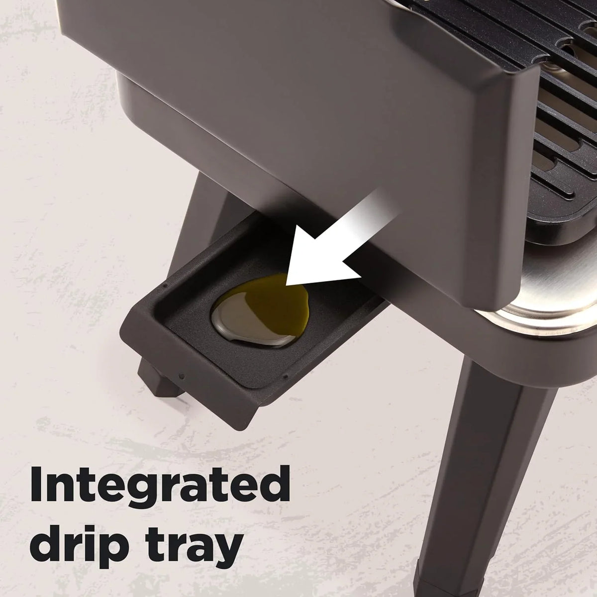 Gas camping barbecue grill | 13,000 watts | Portable liquefied gas burner | Foldable legs and feet | Integrated igniter and built-in regulator (with stainless steel drip tray) | Windproof panel and built-in handle