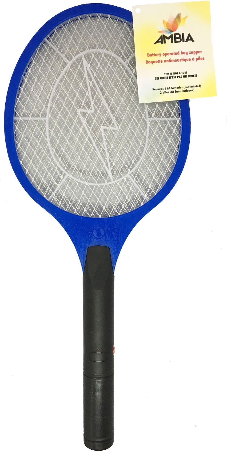 Ambia Battery-Powered Mosquito/Bug Zapper Racket, Assorted Colours