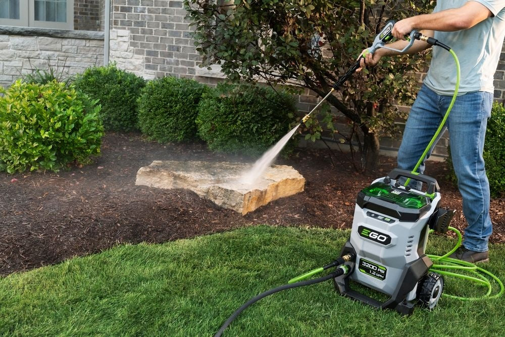 EGO HPW3204-2 POWER+ 3200 PSI Pressure Washer with 2 x 6.0Ah Batteries and 320W Charger