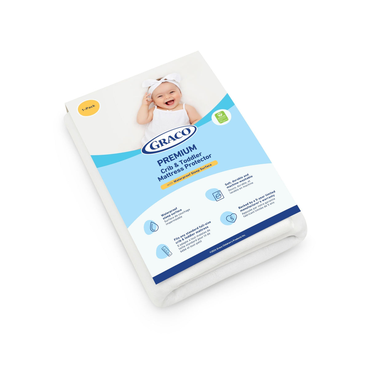 Graco Premium Crib & Toddler Mattress Protector