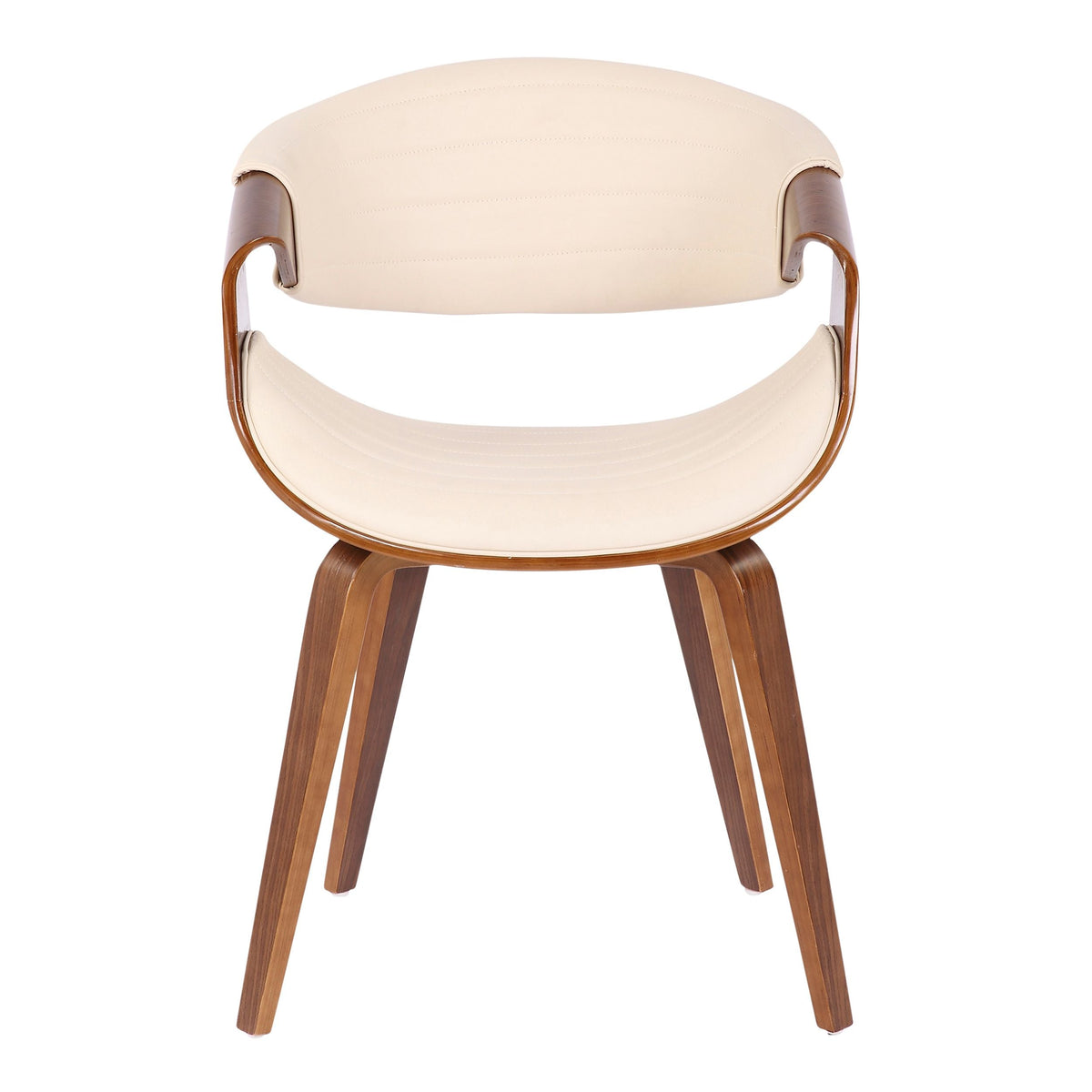 Lumisource Symphony Faux Leather Dining/ Accent Chair, Cream