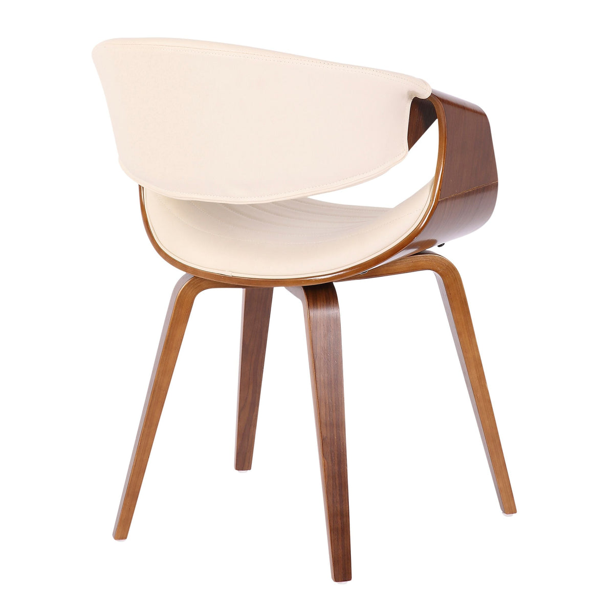 Lumisource Symphony Faux Leather Dining/ Accent Chair, Cream