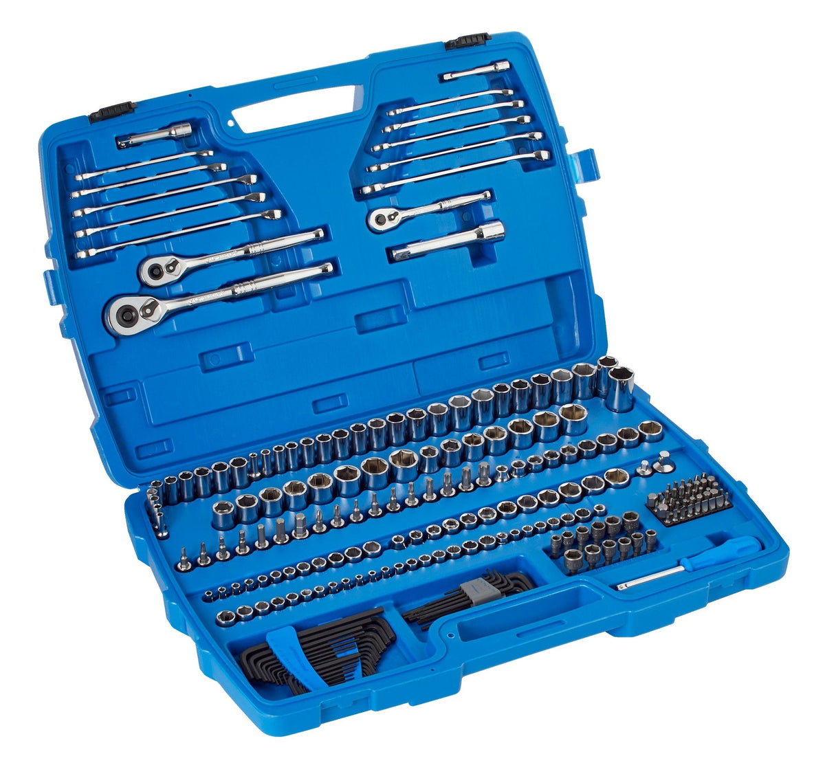 Mastercraft Socket Set, 233-pc, SAE / Metric, Nickel-Chrome Plating