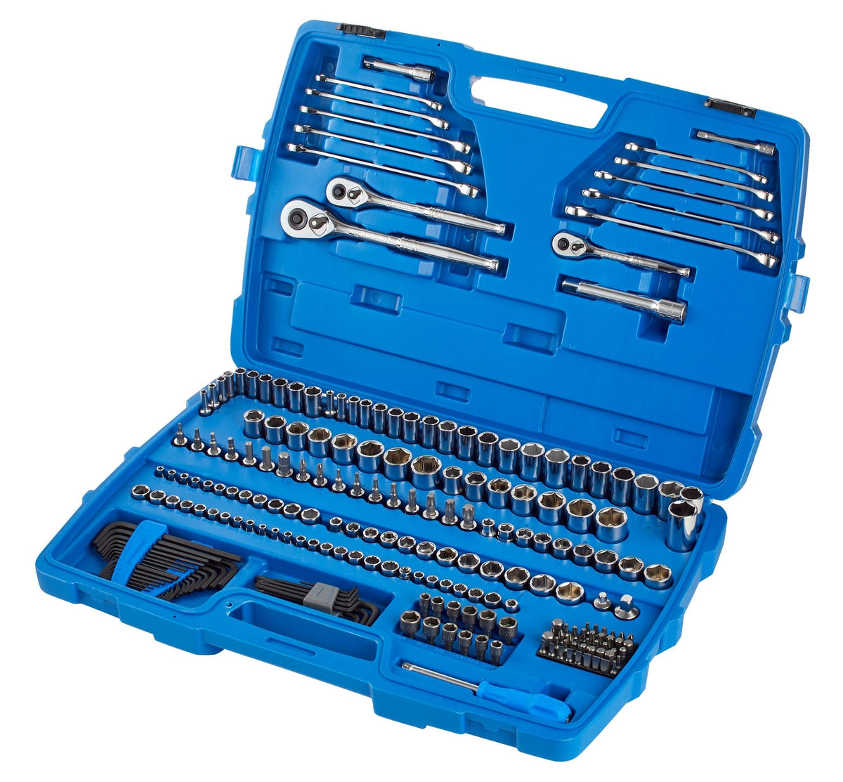 Mastercraft Socket Set, 233-pc, SAE / Metric, Nickel-Chrome Plating