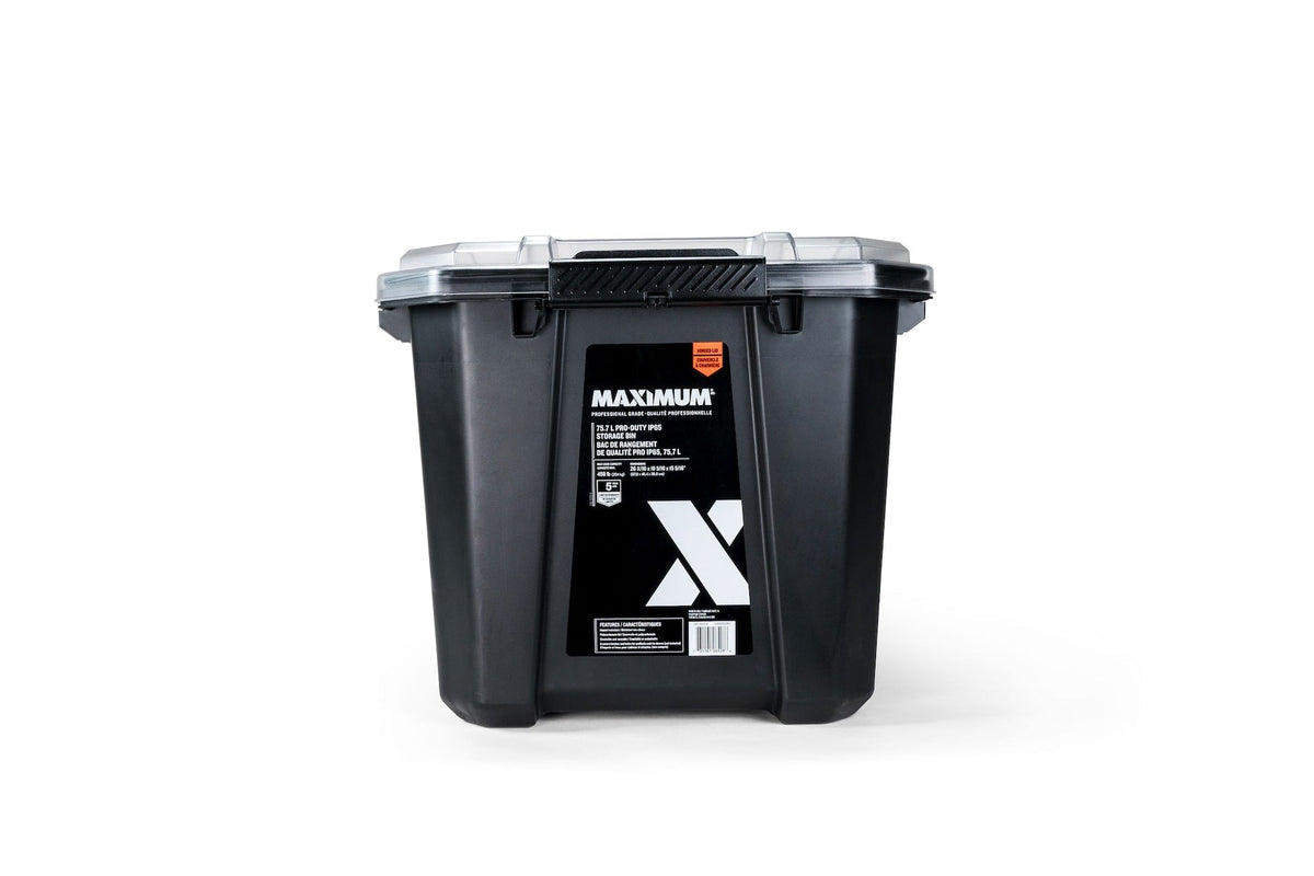 MAXIMUM Pro Duty Storage Box with Secure Closure, 75.7-L