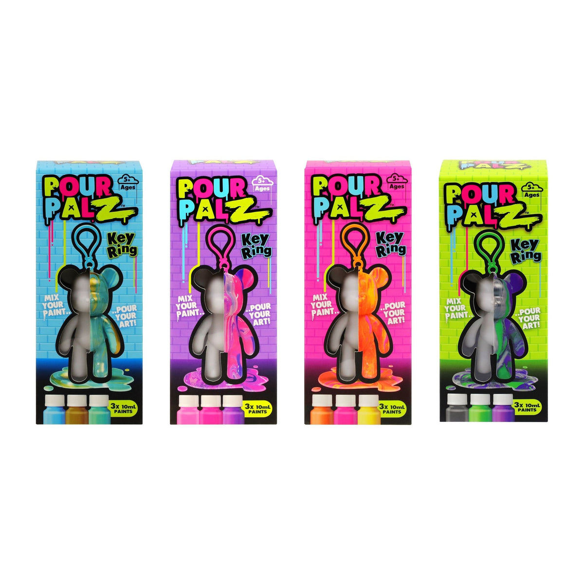 Pour Palz DIY Mini Paint Bear, Assorted