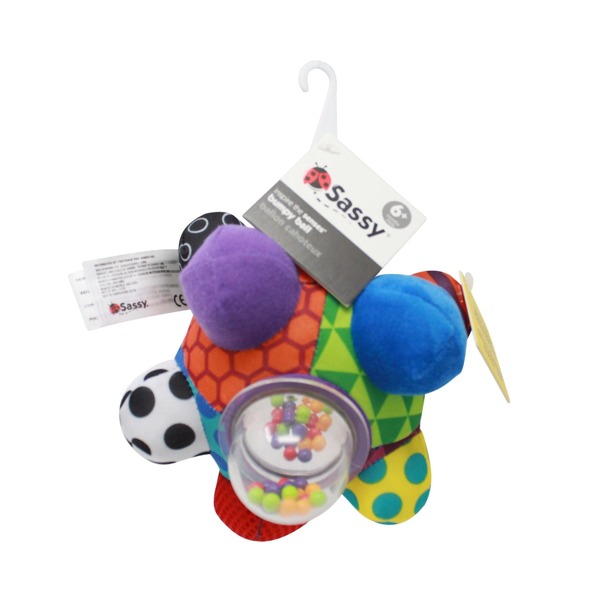 Sassy Bumpy Ball for Babies, Multi-Colour, Ages 6m+