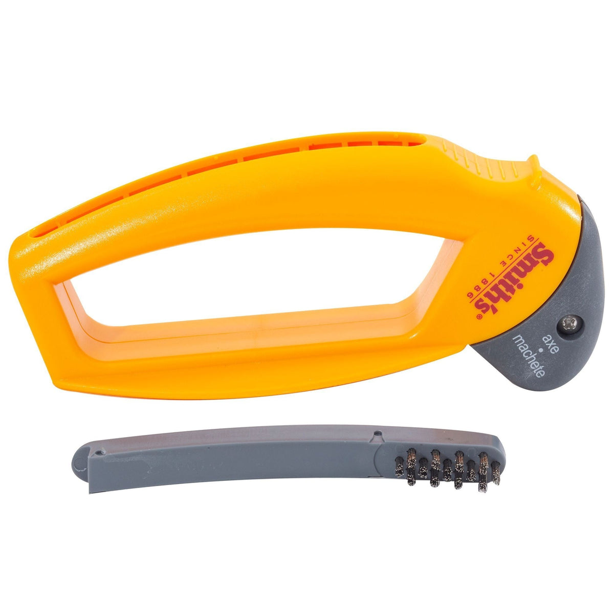 Smiths Axe and Machete Hand Sharpener with Soft-Grip Handle