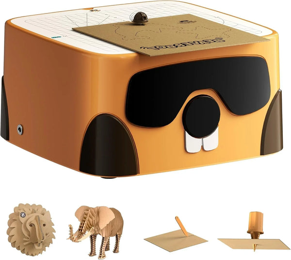 BEAVERBOT Kids Cardboard Cutter STEM Craft Kit, Ages 3 D0