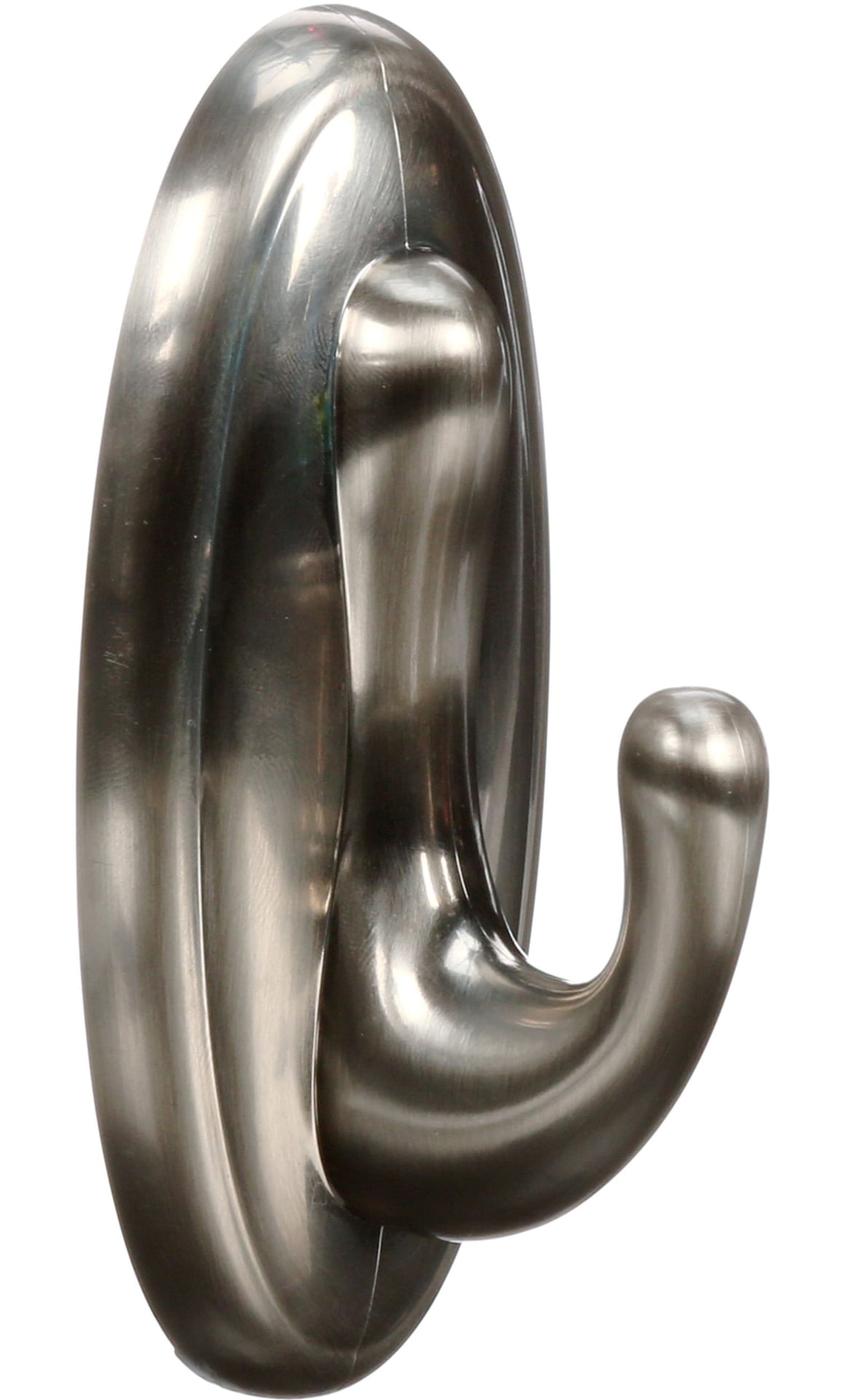 3M Command Large Traditional Decorative Utility Hook, Brushed Nickel