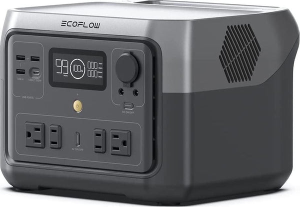 EcoFlow RIVER 2 Max Portable Power Station 512Wh Capacity.Solar Generator.1000W AC Output for Outdoor Camping.Home Backup.Emergency.RV.off-Grid S8
