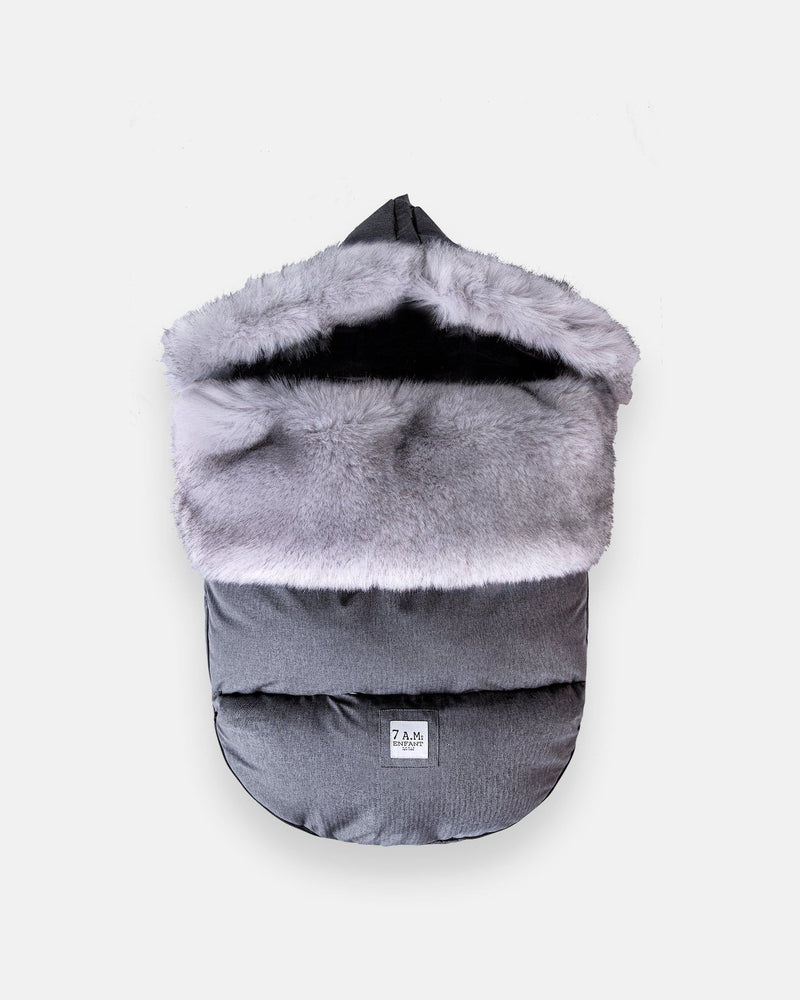 7AM Enfant PlushPod - Tundra Heather Grey Dark Faux, 0-18M Y8