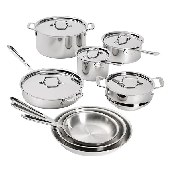 All-Clad D3 Stainless 3-Ply Bonded Cookware, 13-pieces A1