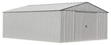 Arrow Classic 14x17-ft Flute Grey Corrosion-Resistant Metal Shed