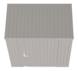 Arrow Elite Steel Storage Shed with Pent Roof, Cool Grey, 6-ft x 4-ft