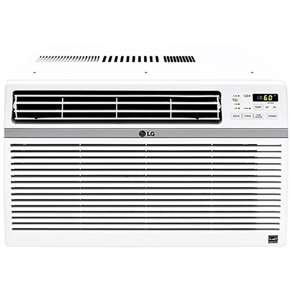 LG 8,000 BTU 340 Sq ft Window Air Conditioner with Remote Control, White, LW8016ER A0