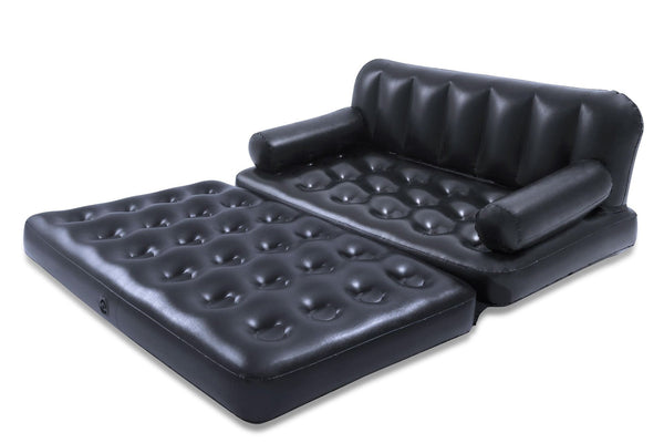 Bestway 5-in-1 Inflatable Multi-Functional Sofa Air Couch, Double, Navy R4