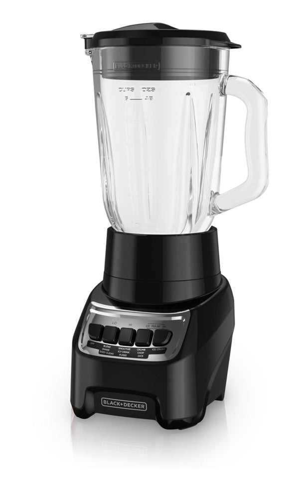 Black & Decker Blender Power Crush 4-Speed Piano Key, Black, 700W T7