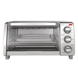 Black & Decker Toaster Oven with Natural Convection, Stainless Steel, 4-Slice
