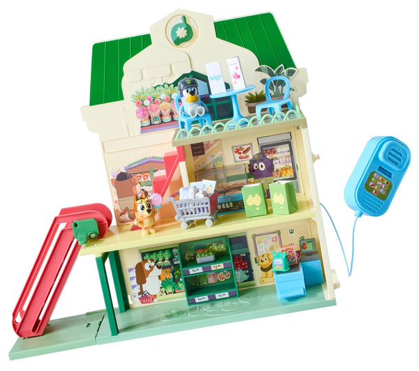 Bluey Supermarket and Restaurant Playset with Speaker F9