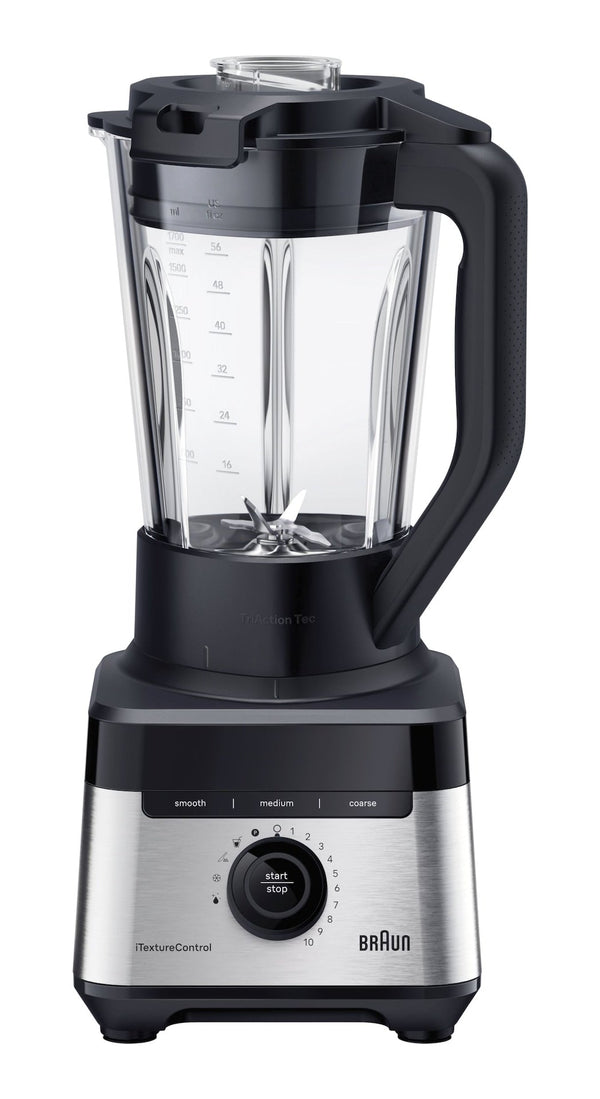 Braun 10-Speed Kitchen Jug Blender with 9 Settings & iTextureControl, 1200W, Black Q4