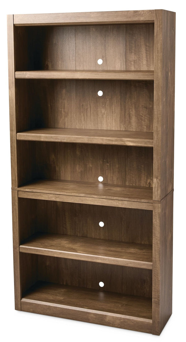 Canvas Adjustable 5-Shelf Bookcase/Bookshelf, Oak Y2