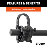 CURT 18021 Hitch Mounted Bike Rack, Fits 1-1/4" and 2" Receiver, 2 Bikes