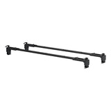 CURT 18122 Quick-Release Roof Rack Crossbars, Black Steel, Select Jeep Wrangler JK
