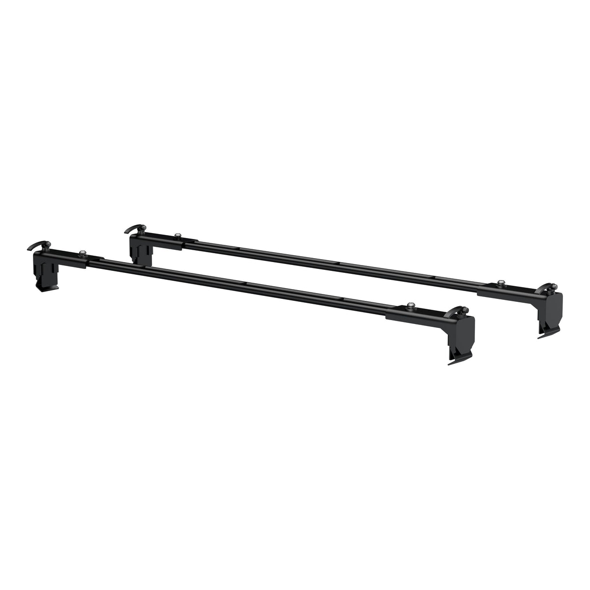 CURT 18122 Quick-Release Roof Rack Crossbars, Black Steel, Select Jeep Wrangler JK