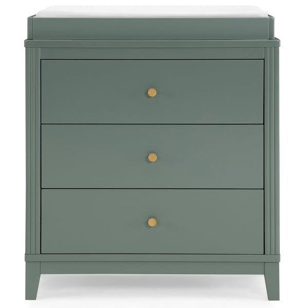 Delta Eloise 3-Drawer Dresser with Changing Top, Grassy Glen T3