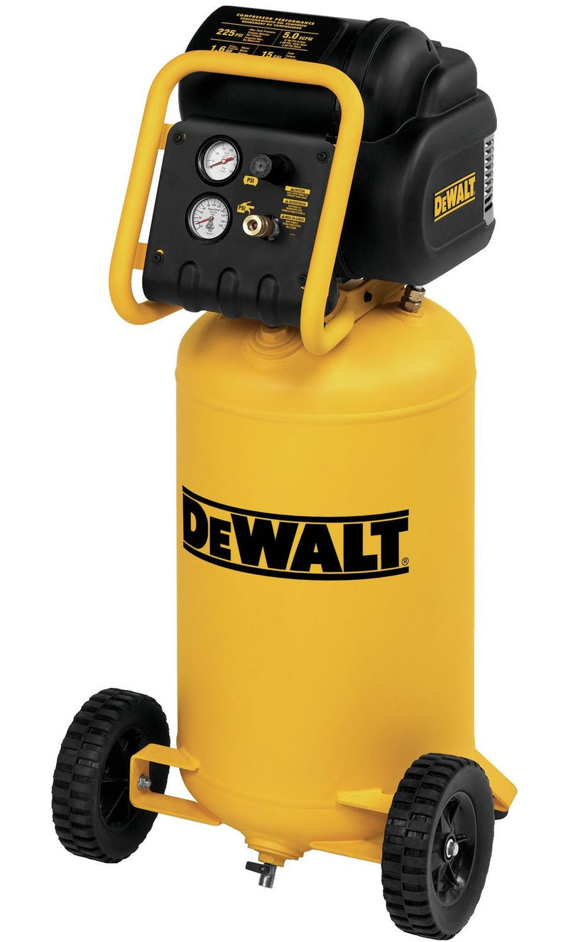 DEWALT D55168 15-Gallon Oil-Free Portable Workshop Vertical Air Compressor, 225 PSI M2
