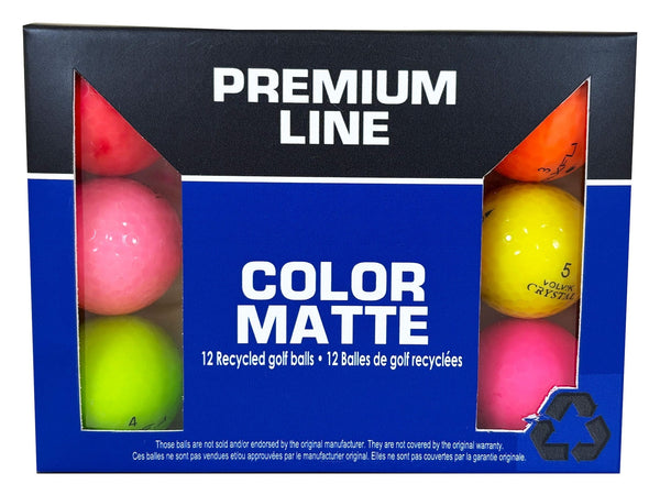 Eagle Recycled Golf Balls, Mixed/Matte Colours, 12-pk L6
