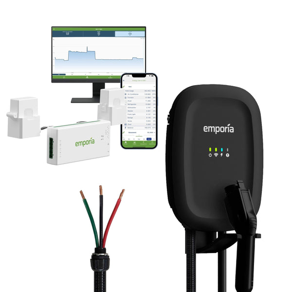 Emporia 48A Wi-Fi Level 2 Hardwired J1772 EV Charger with Load Management A0
