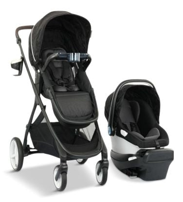 Evenflo Shyft Intuiti Travel System with Revolve LiteMax NXT & Sensory Soothe Infant Car Seat R2