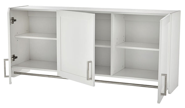 For Living 3-Door Wall Laundry Cabinet, White L3