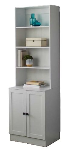 For Living Bookcase Cabinet, White B2