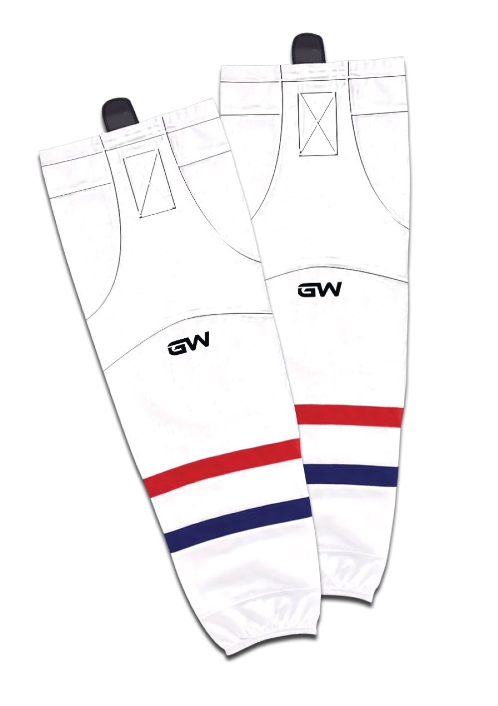 Gamewear 8500 Pro Team Performance Hockey Socks, Montreal Canadiens Away Colours, Assorted Sizes
