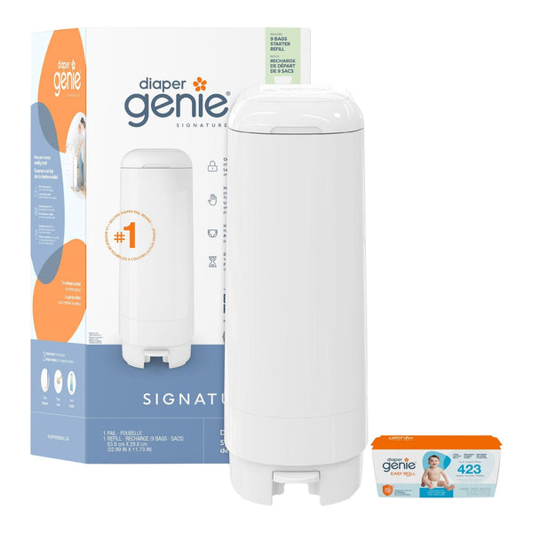 Genie Diaper Pail, 9 Bags F0