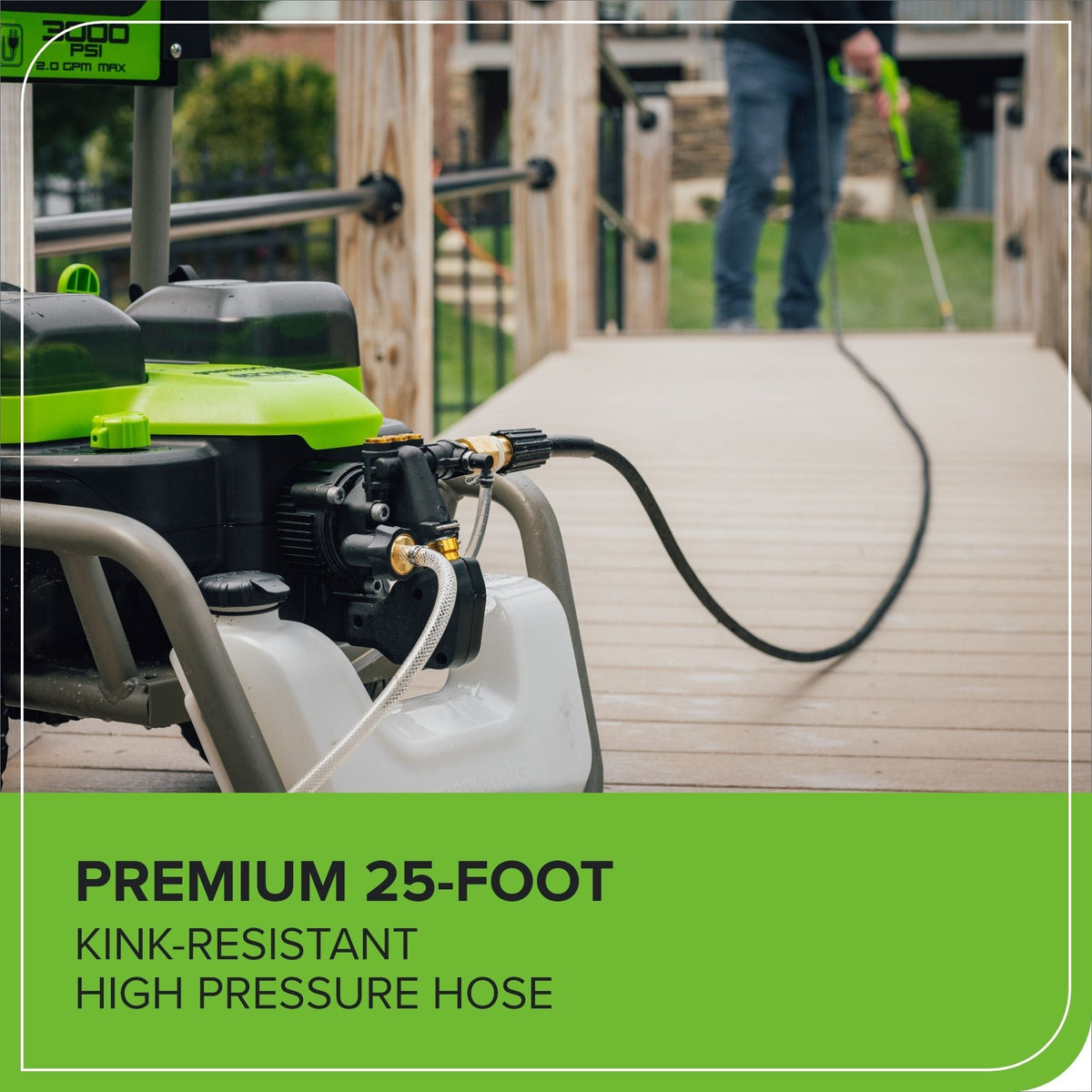 Greenworks 60V 3000PSI 2.0GPM Hybrid AC/DC Pressure Washer, Tool Only