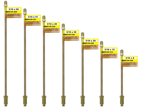 H. Paulin CN340 Copper Nickel Brake Line, Standard, 40 x 3/16-in Please make sure this part fits your need I1