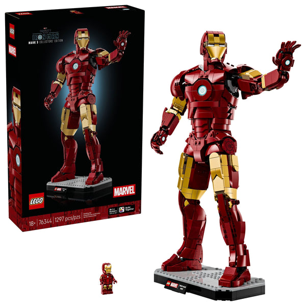 LEGO Marvel Iron Man Mark 3 Collectors’ Edition - 76344, 1297-pcs, Ages 18+ Y0