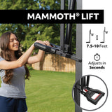 Lifetime Mommoth Bolt Down Basketball Hoop with 72-in Tempered Glass
