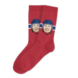Major League Socks NHL Montreal Canadiens Cole Caufield "Sockey" Crew Socks, Adult, One Size