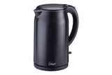 MasterChef Double Wall Kettle with Push Button Lid, 1.7-L