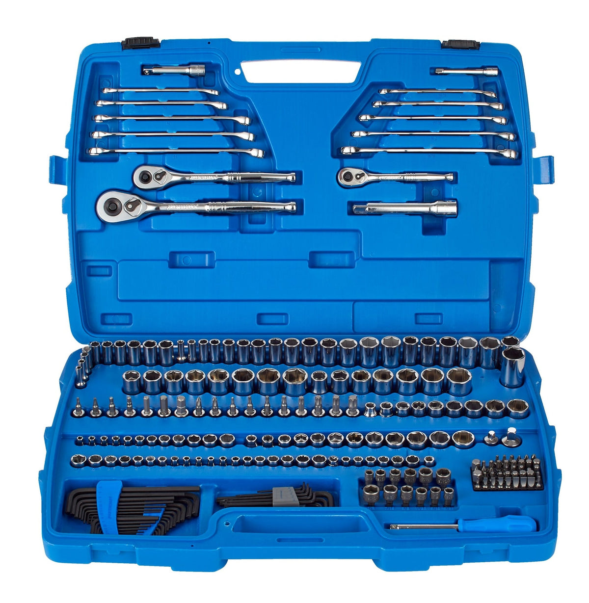 Mastercraft Socket Set, 233-pc, SAE / Metric, Nickel-Chrome Plating