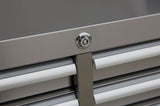 MAXIMUM Butcher Block Top Rolling Tool Storage Cabinet with 10 Drawers, Stainless Steel, 56-in