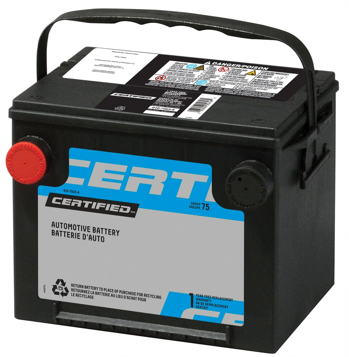 MOTOMASTER Group Size 124R Battery, 660 CCA