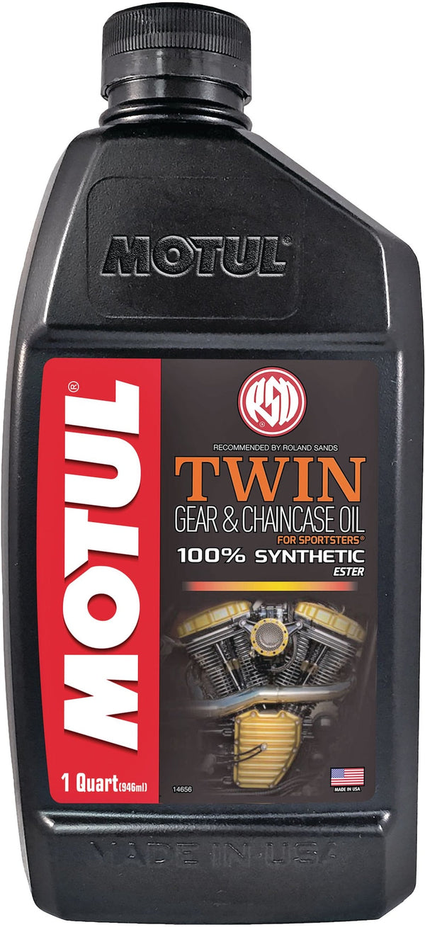 Motul Twin Synthetic Gear & Chaincase Motorcycle Oil, 946-mL J2