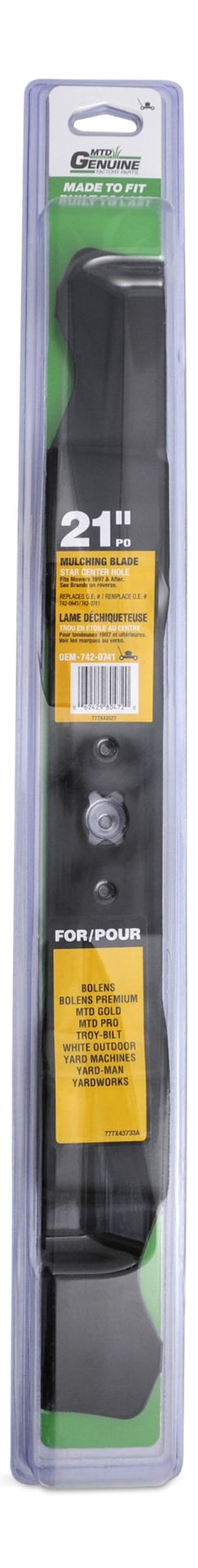 MTD Mulch Lawn Mower Replacement Blade, 21-in Y2