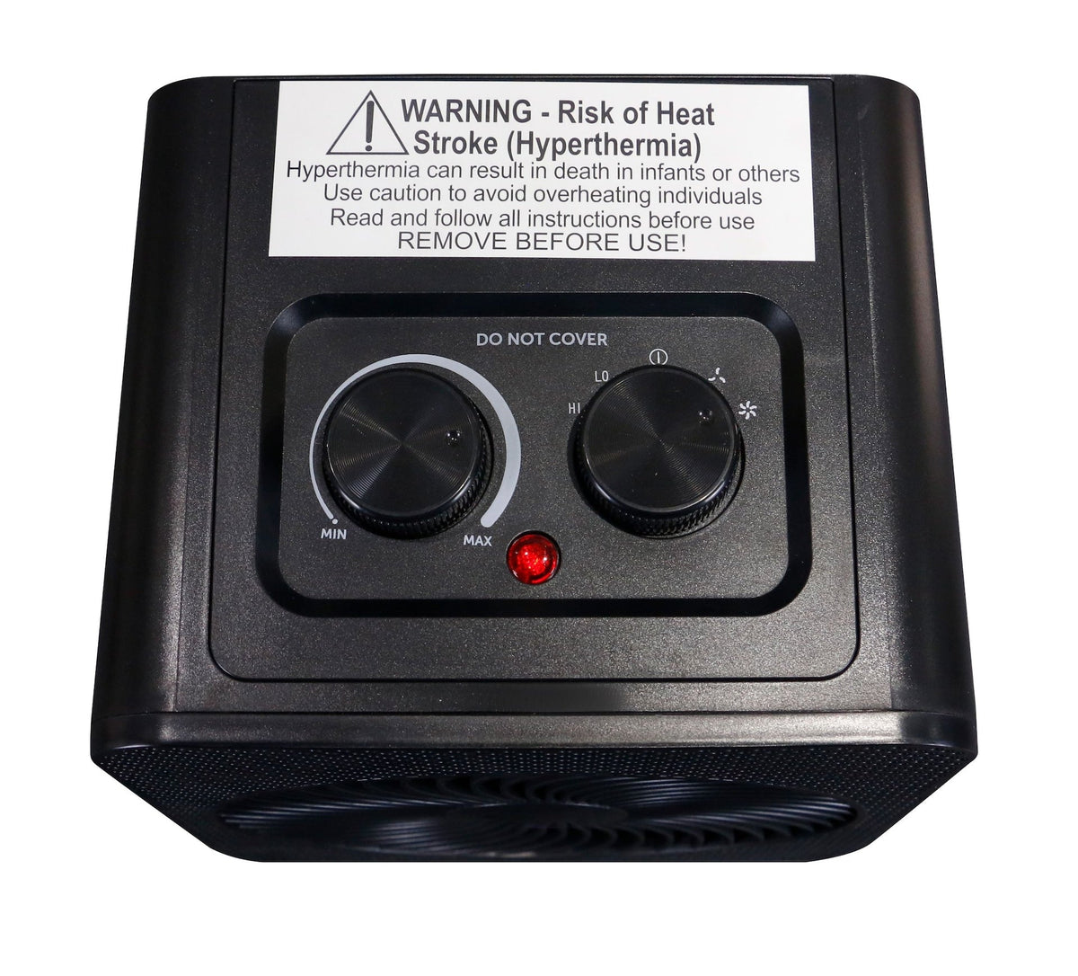 NOMA Portable 2-In-1 Personal Heater & Fan, 1500W, Black